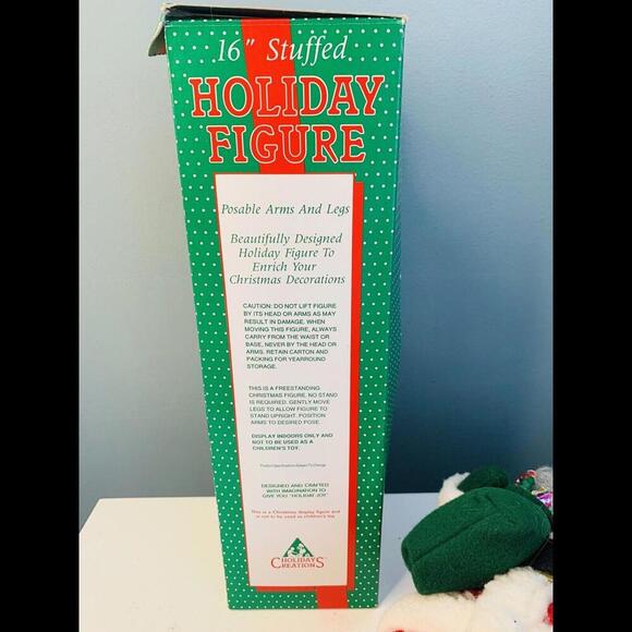 Holiday Creations 16” Stuffed Posable Santa Noel Vintage Christmas 1994 - Picture 3 of 12